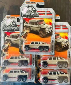 Matchbox Diecast Jurassic World Mercedes Benz G63 AMG 6X6 FMX22(lot of 5) - Picture 1 of 1