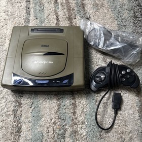 Sega Saturn HST-3200 3210 Gray Console Japanese System set tested working