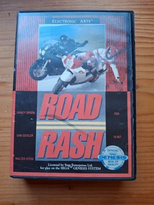 Road Rash (Sega Genesis, 1992) cart and box only TESTED - Image 1 of 3