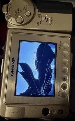 Sharp VL-A45U 8mm Video8 Camcorder with Charger *Broken Screen* - Image 1 of 2