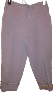Women's Plus Size 22W Koret Capri Pants Embroidery Beads Buttons New with Tags - Bild 1 von 7