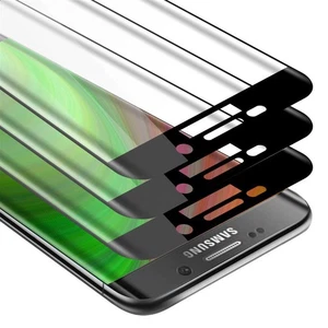 3x Fullcover Tempered Glass for Samsung Galaxy S6 EDGE PLUS Screen Protection - Picture 1 of 9