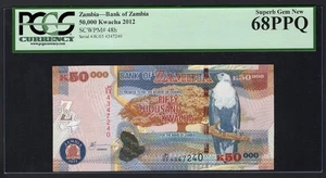 Zambia 50000 Kwacha 2012 P48h Uncirculated Grade 68 - Picture 1 of 2