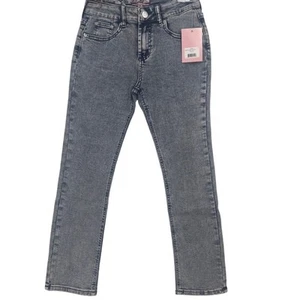 NWT Juicy Couture Girls Denim Jeans Pink Tint Sz. 7 - Picture 1 of 6