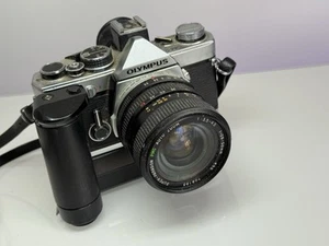 Vintage Olympus OM-2N SLR Film Camera PMC 50mm Lens and Winder - Picture 1 of 15