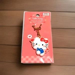 😻 Hello Kitty Keychain Bag Charm Pink Red Hearts JAPAN EXCLUSIVE💥 Sanrio NEW - Picture 1 of 1