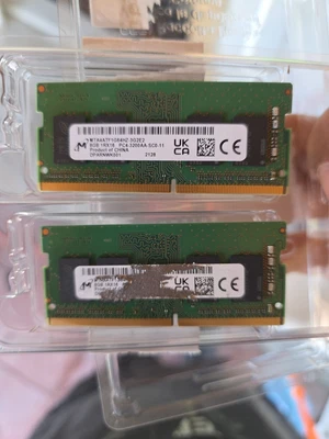 Micron 16GB 2x8 DDR4 3200 SODIMM Laptop Memory 1RX16 - Image 1 of 2