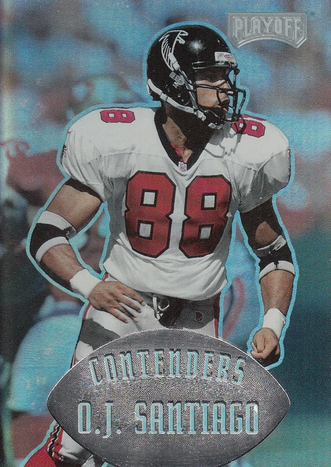 1997 Playoff Contenders #8 O.J. Santiago RC - NM-MT - Image 1 of 2