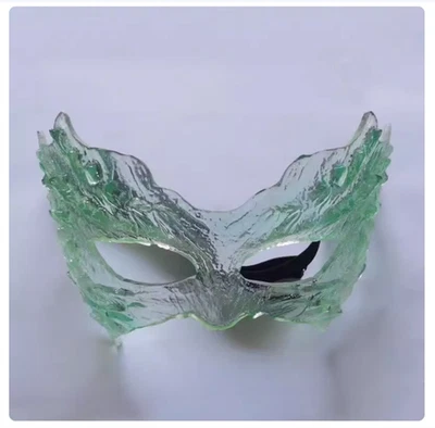 Halloween Ancient Clear Tan Jianci Mask Masquerade Party COS Dress Up Mask Resin - Image 1 of 4