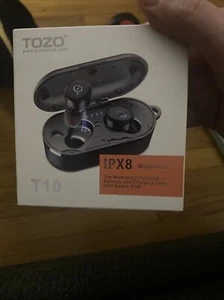 TOZO T10 Bluetooth Wireless Earbuds Stereo Deep Bass Headphones Waterproof IPX8 - Picture 1 of 2