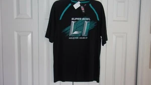 Super Bowl LI Men's Medium Houston 2017 Black Tee T-Shirt NFL 02.05.17 COOLBRSE - Picture 1 of 8