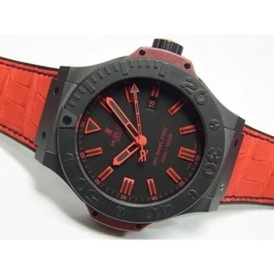 HUBLOT Big Bang King All Black Red Limited 500 Ref.322.CI.1130.GR.ABR10 watch - Picture 1 of 14