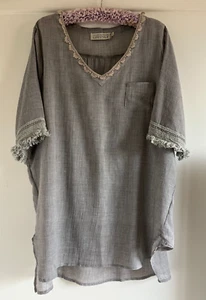 HOLMES & FALLON GREY OVER THROW DRESS SIZE XL - Picture 1 of 4