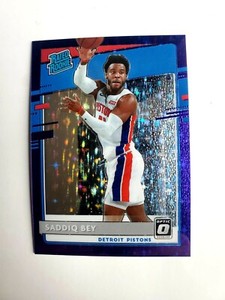 2020-21 DONRUSS OPTIC SADDIQ BEY  PURPLE STARS 2/13 FOTL RATED ROOKIE #169