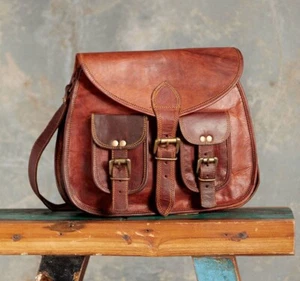 Bag Leather Real Shoulder Ladies Handbag Women Genuine Body Cross Messenger New - Picture 1 of 9