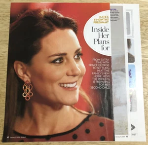 2015 PRINCESS KATE Inside Her Plans for Baby No. 2 - Magazine 3-Page Article - Picture 1 of 4