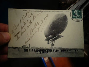 L'AERONEF MALECOT Buchet Motor: Luftballon Genre Zeppelin  - Bild 1 von 2