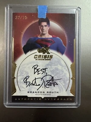 2022 Brandon Routh SUPERMAN Autographed [32/75] CZX CRISIS ON INFINITE EARTHS - Image 1 of 2