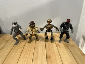 Lot of 4 Vintage 90s Teenage Mutant Ninja Turtles Action Figures Lot - Picture 1 of 7