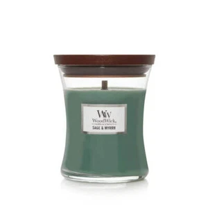WoodWick Sage and Myrrh Medium 275g candle - Picture 1 of 2