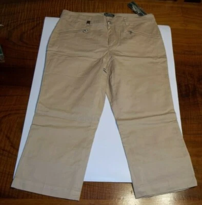 Новый Lauren Ralph Lauren женщин sz 10 хлопок эластичной капри брюки для гольфа урожай бежевый - Изображение 1 из 3