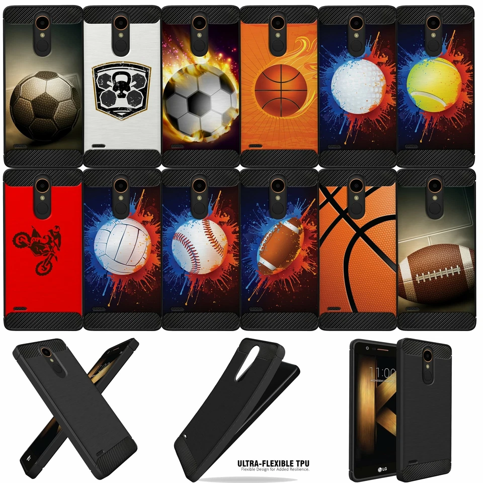 Funda deportiva TPU flexible de fibra de carbono para J3 (2018)/ Express Prime 3 Foto 1 de 1