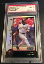 1998 TONY GWYNN BOWMAN CHROME REFRACTOR #22 PSA 9 PADRES POP 7