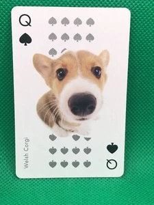 Welsh Corgi Spade Q THE DOG Playing card  Artlist Collection Japan - Picture 1 of 2