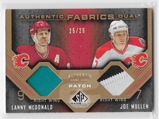 2007-08 Upper Deck Lanny McDonald SP Game Used authentic fabrics dual patch /25