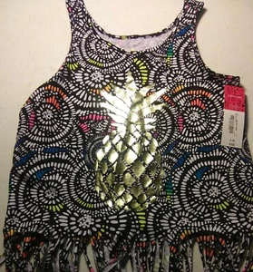 📫Total Girl sleeveless Med Pineapple S 7/8✔. Lot#102 - Picture 1 of 4