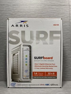 ARRIS SURFboard DOCSIS 3.0 Technology Gigabit + Cable Modem (SB6190)  ™ - Image 1 of 4