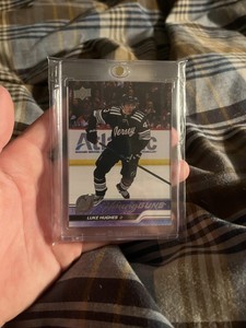 2023-24 Upper Deck Series 1 Luke Hughes RC Young Guns Devils Rookie #248 *HOT*
