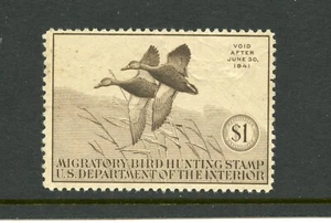 KMC4076-U.S. #RW7 (U868) Federal Duck, Black Mallards 1940,MNH,See note,CV$250. - Picture 1 of 2