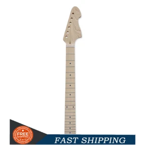 Electric Guitar Neck 22 Fret 24inch Maple Wood Unfinished Big Head Short Scale - Picture 1 of 4