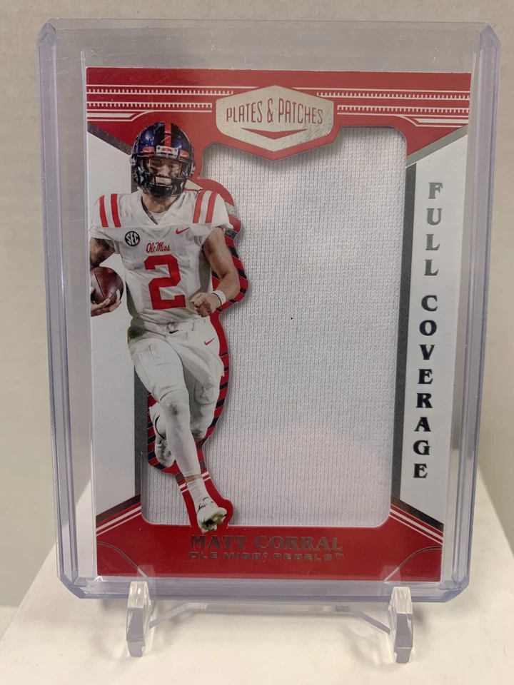 MATT CORRAL 2022 Panini Chronicles Plates and Patches Full Coverage Panthers - Image 1 of 2