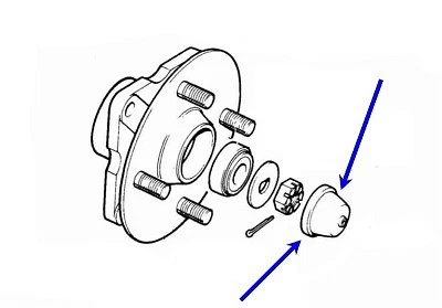 New Front Wheel Bearing Grease Cap Triumph TR3 TR4 TR4A & TR6 Spitfire GT6 - Image 1 of 1