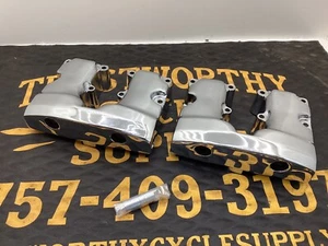 NOS Harley Shovelhead Chrome Rocker Box Cover Set OEM - Picture 1 of 10