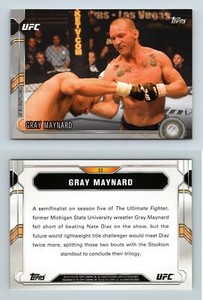 Gray Maynard #53 UFC Chronicles 2015 Topps Silver Parallel Card
