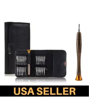 25PC Repair Tool Set Screwdriver Wallet Kit For Macbook Pro Air & Smart Phones U - Image 1 of 4