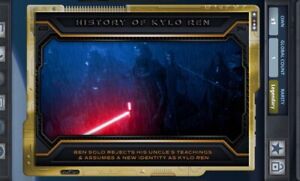 Topps Star Wars Card Trader Legendary Gold 1cc Kylo/Knights Of Ren History Of