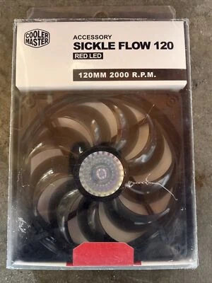 Cooler Master SickleFlow 120 Blue LED Fan R4-L2R-20AC-GP 120mm x 120mm x 25mm - Image 1 of 2