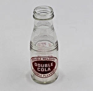 Vintage Double Cola Glass Soda Bottle 5" Salt Shaker Glass Replacement Only - Picture 1 of 6
