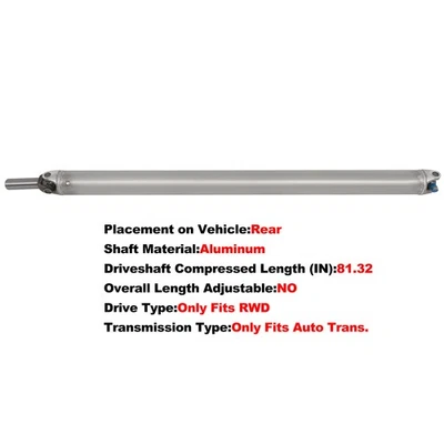 Drive shaft For GMC Sierra 2500 Chevrolet Silverado 2500 HD 2011 2012-2018 Foto 1 de 4