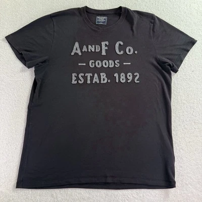 Camiseta De Colección Abercrombie & Fitch Logo Bordado Suave Colección A&F Para Hombre Grande Foto 1 de 4