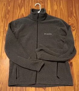 Mens Full Zip Charcoal Gray Columbia Fleece. Size Medium - Picture 1 of 8