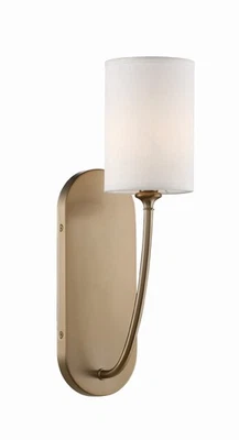 Aplique de pared Crystorama Lighting Group PRE-461 Gold Preston luz única 17"H Foto 1 de 4