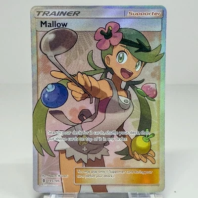 Pokémon TCG Mallow (Full Art) 145/145 Sm-Guardians Rising Holo - Image 1 of 2