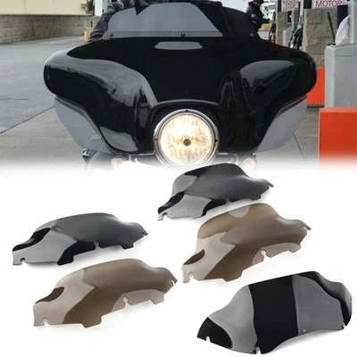 For Harley Touring Electra Street Glide 6" 8" 9.5" Wave Windscreen Windshield Foto 1 de 4