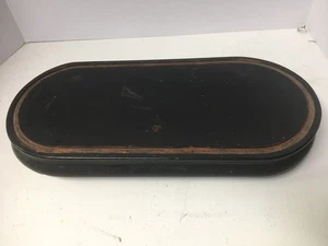 ANTIQUE VINTAGE VICTORIAN WOOD CARVED OVAL ART CLOCK DISPLAY PLINTH-NO DOME - Picture 1 of 5