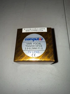Computar Vari-Focal TG3Z2910FCS 2.9-8.2mm F1.0 TV Lens 31cm 4Pin Mini-Connector - Picture 1 of 1